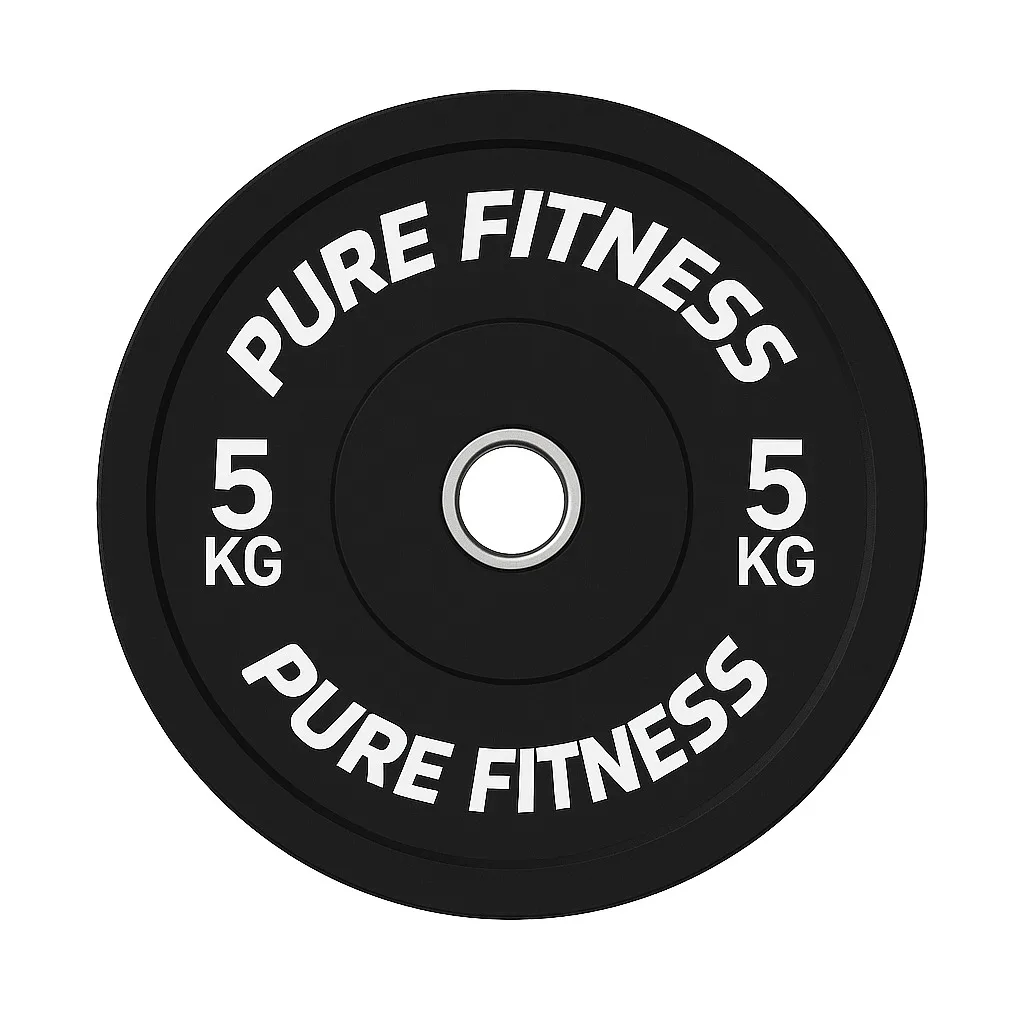 Black Virgin Rubber Bumper Plates (Pair)